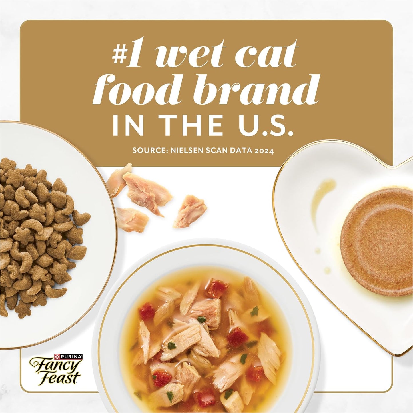 Purina  Gourmet Wet Cat Food Variety Pack, Petites Gravy Collection, Break-Apart Tubs, 48 Servings - (Pack of 24) 2.8 Oz. Tubs